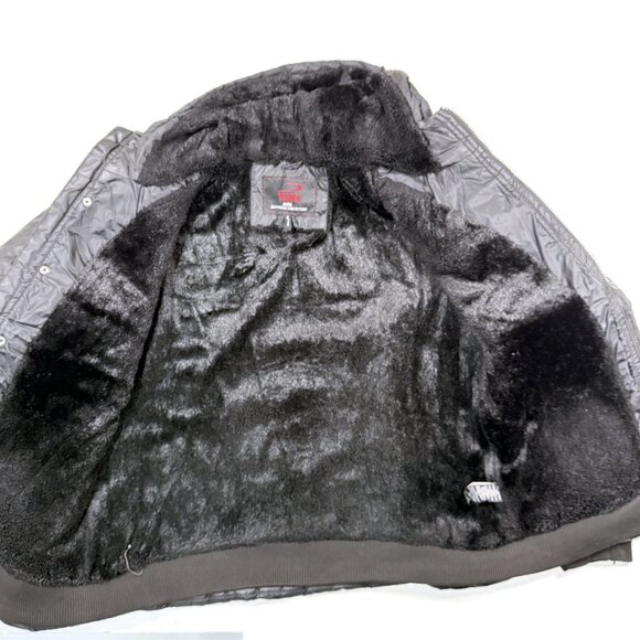 Yoki Jacket Mens Large Black Fleece Lined Hood Field Pockets - Picture 11 of 11